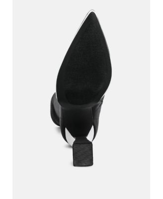 Womens Rabha Contrasting Platform Detail Sock Boots