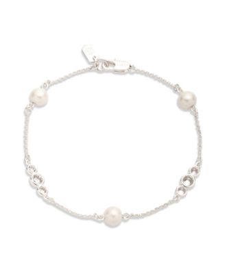 Lauren Ralph Lauren - Cubic Zirconia and Imitation Pearl Station Flex Bracelet