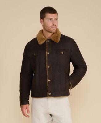 Furniq UK Men's Shearling Jacket - Macy's