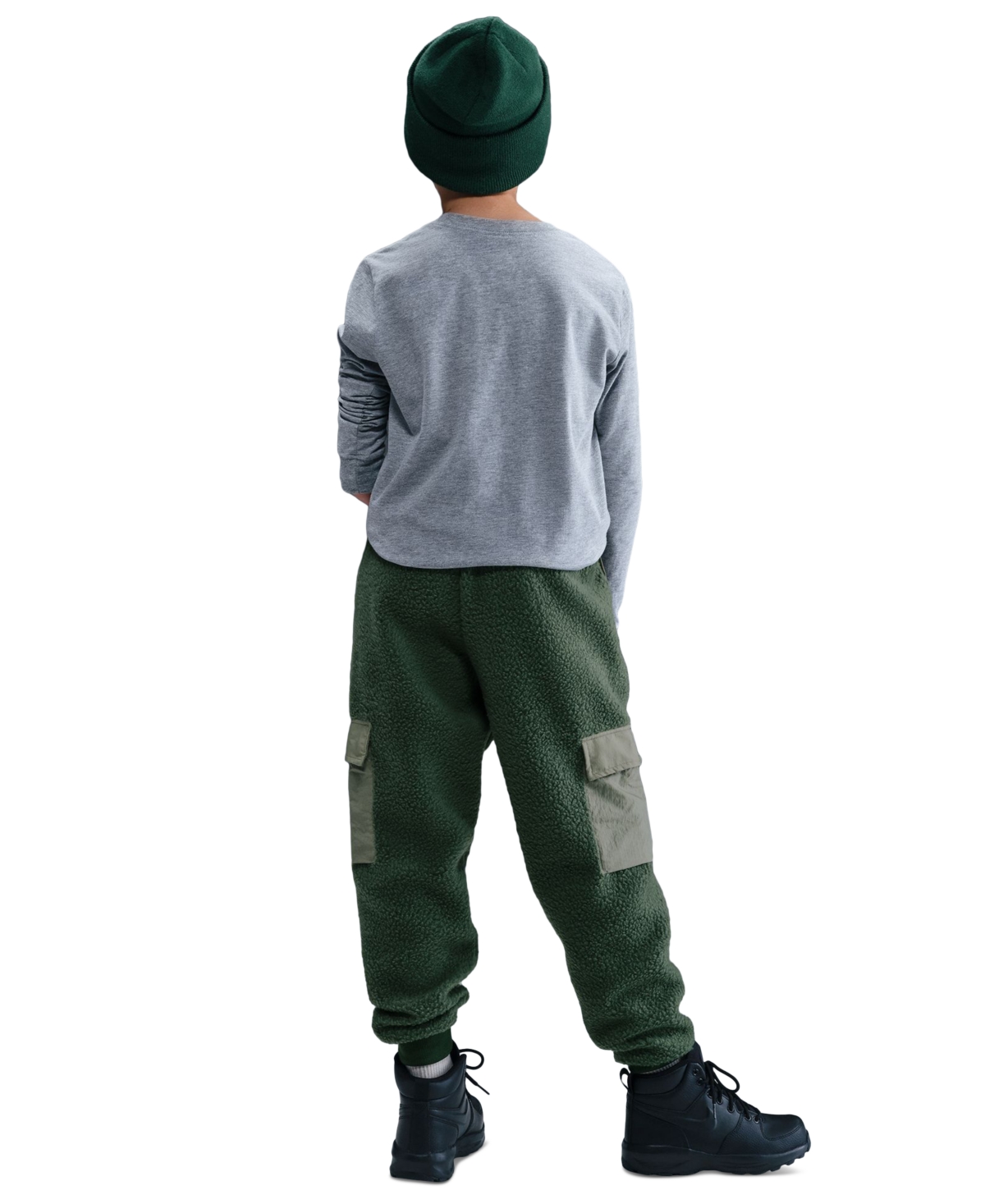 Nike Sportswear Club Fleece Big Kids' Cargo Pants In Green