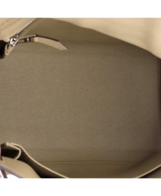 Kelly 25 Handbag Verso Swift with Palladium Hardware