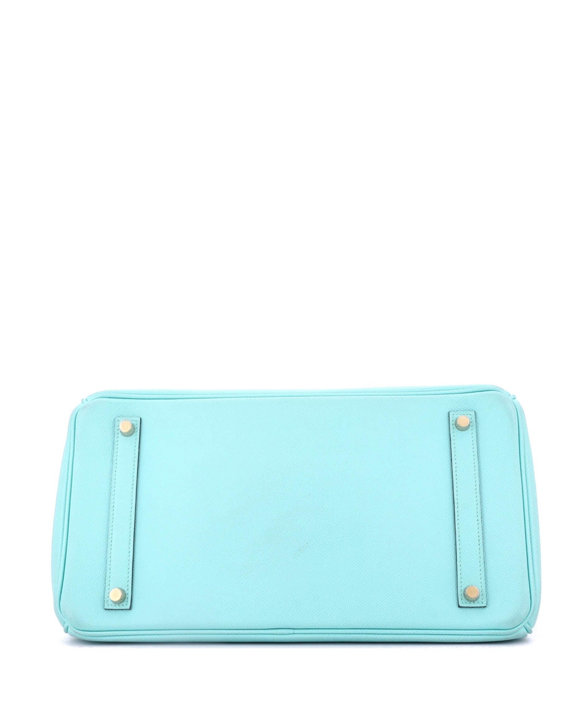 Pre-Owned Hermes Birkin 35 Handbag Blue Epsom with Gold Hardware