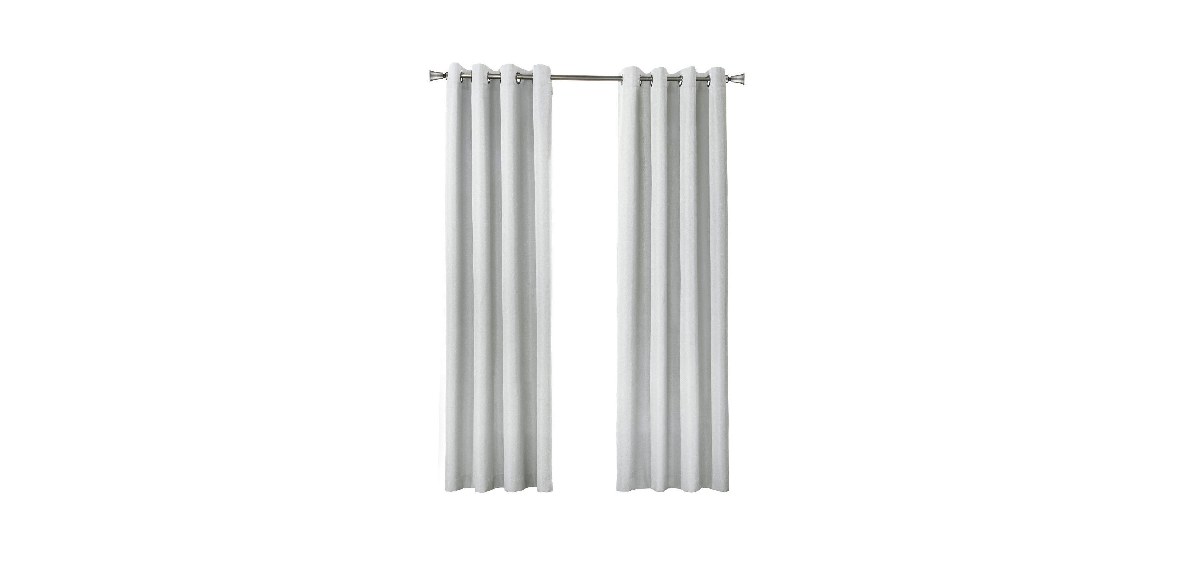 Thermaplus Marissa Blackout Uv Protection Grommet Curtain Panel for Windows 52" x 63" Light Grey