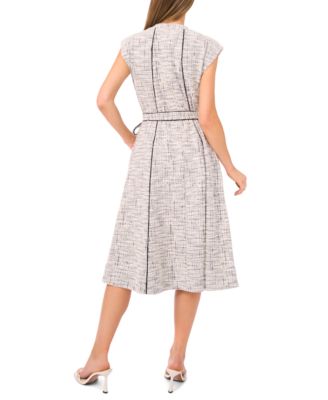 Women's Short-Sleeve Crewneck Knit Dress