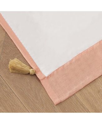 Greenland Home Monterrey Festooned with Large Tassels Premium Window Panel Pair - Each 42"x84" Coral