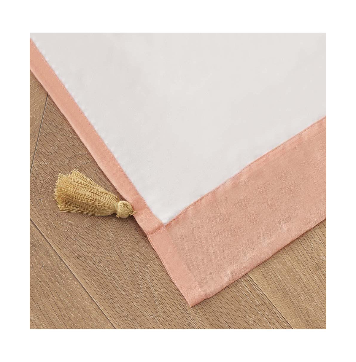 Greenland Home Monterrey Festooned with Large Tassels Premium Window Panel Pair - Each 42"x84" Coral