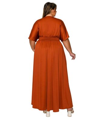 Plus Size Raffi Pocket Empire Waist Maxi Dress
