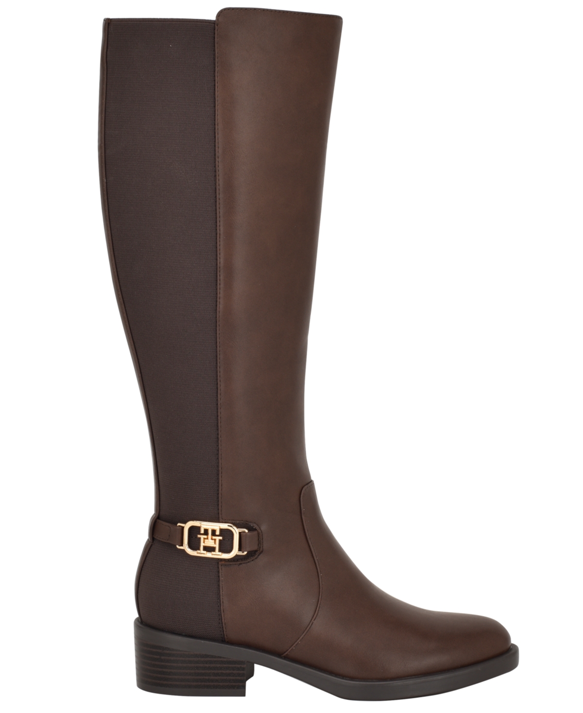 Tommy Hilfiger Women's Imaliz Tall Ornamented Riding Boots In Brown