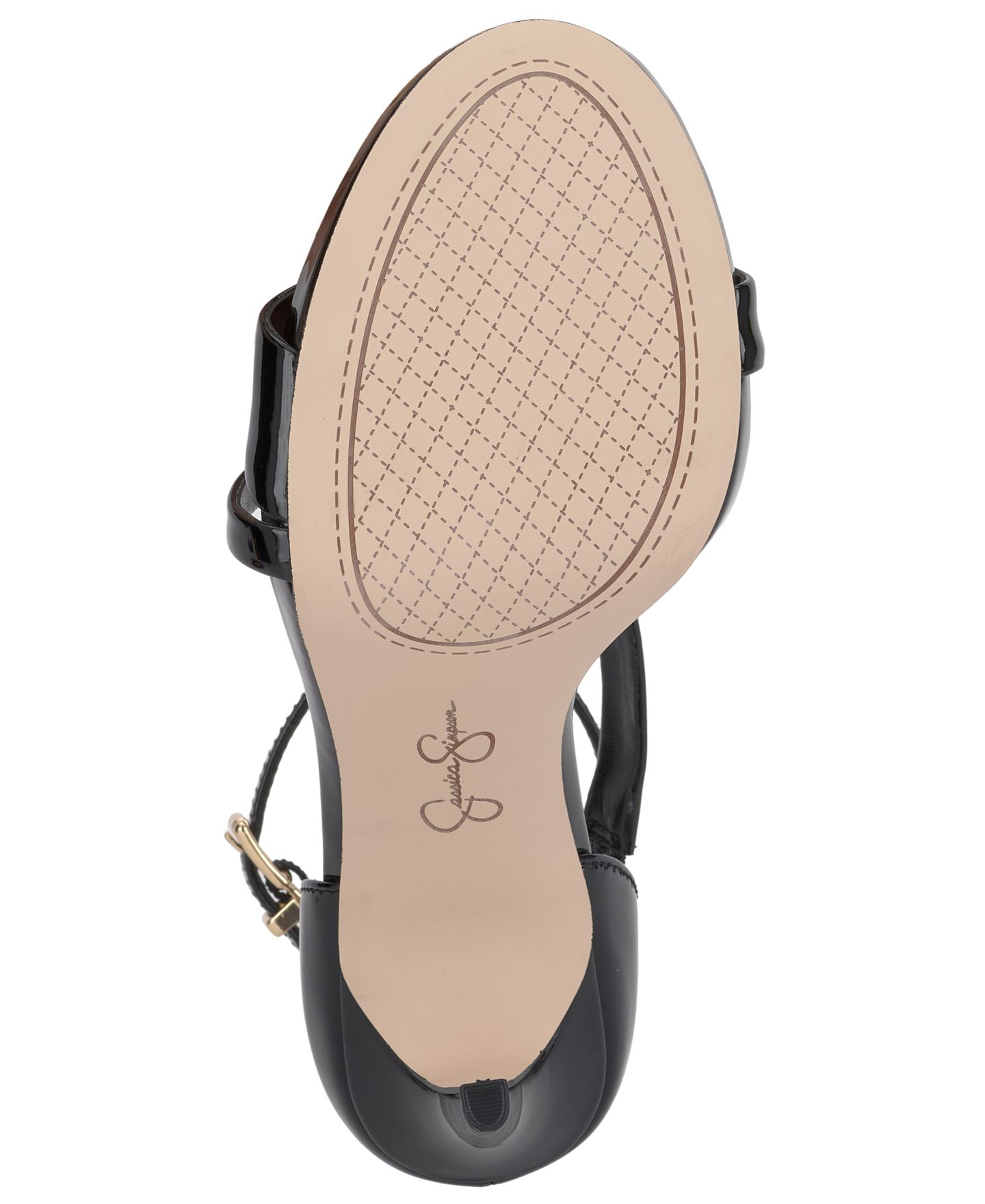 Женские сандалии Jessica Simpson Rayli Strappy Dress Sandals, цвет: Чёрный лаковый — фото 5