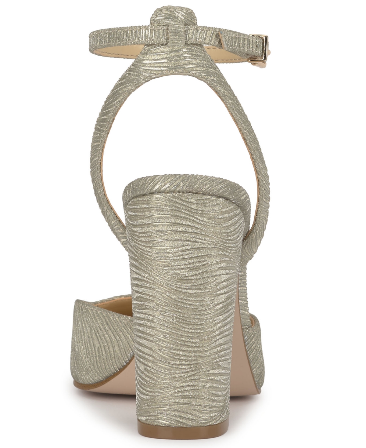 Jessica Simpson Nazela Pointed Toe Ankle Strap Pump In Gray