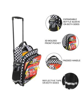 Cars Pixar Cars Lightning McQueen 95 16" Rolling Travel Backpack