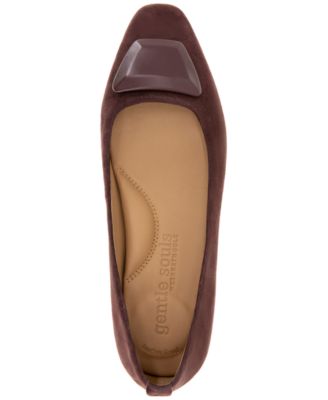 Women's Hanette Square Toe Suede Flats