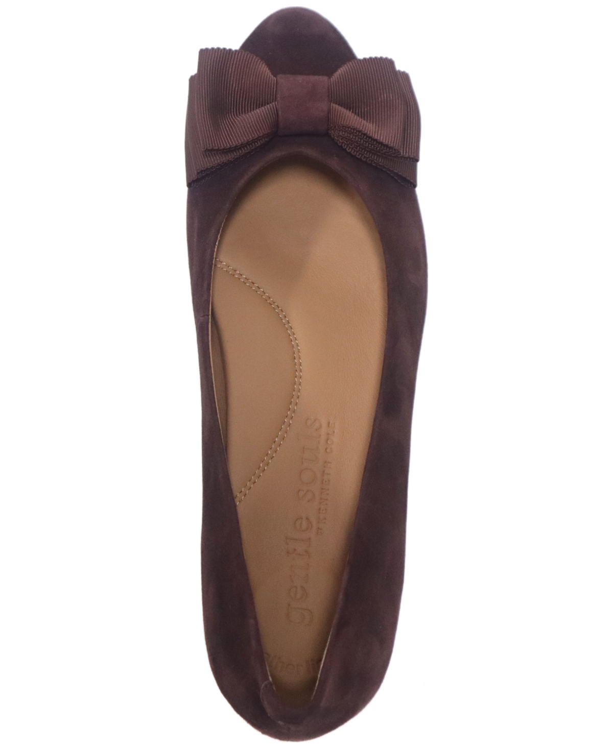 Gentle Souls Women's Atlas Almond Toe Flats In Burgundy