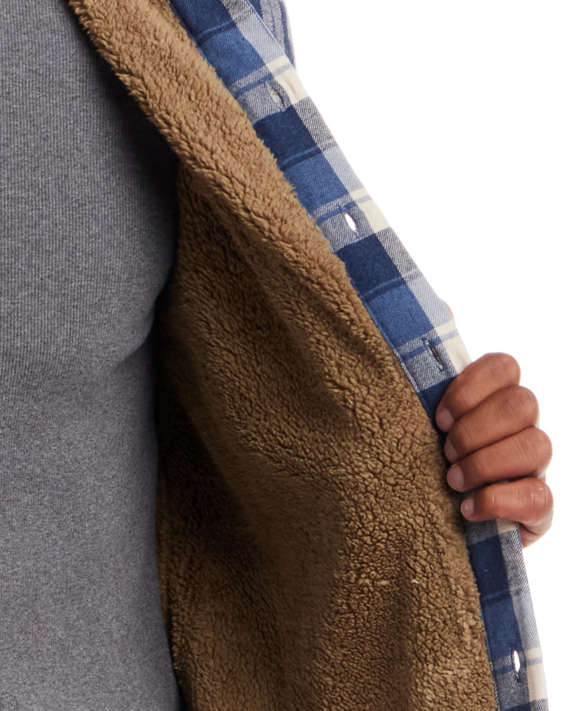 Weatherproof Vintage Men's Plaid Hooded Shirt Jacket In Blue