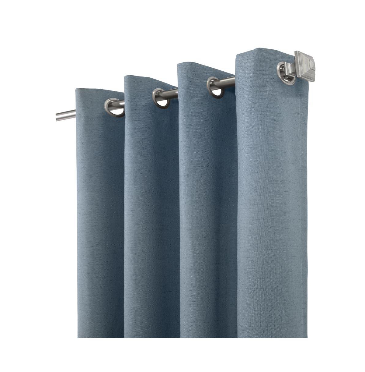 Thermaplus Ventura Blackout Grommet Curtain Panel Pair Frame Your Windows with Subtle Slub Textured Motif Each 78" x 84