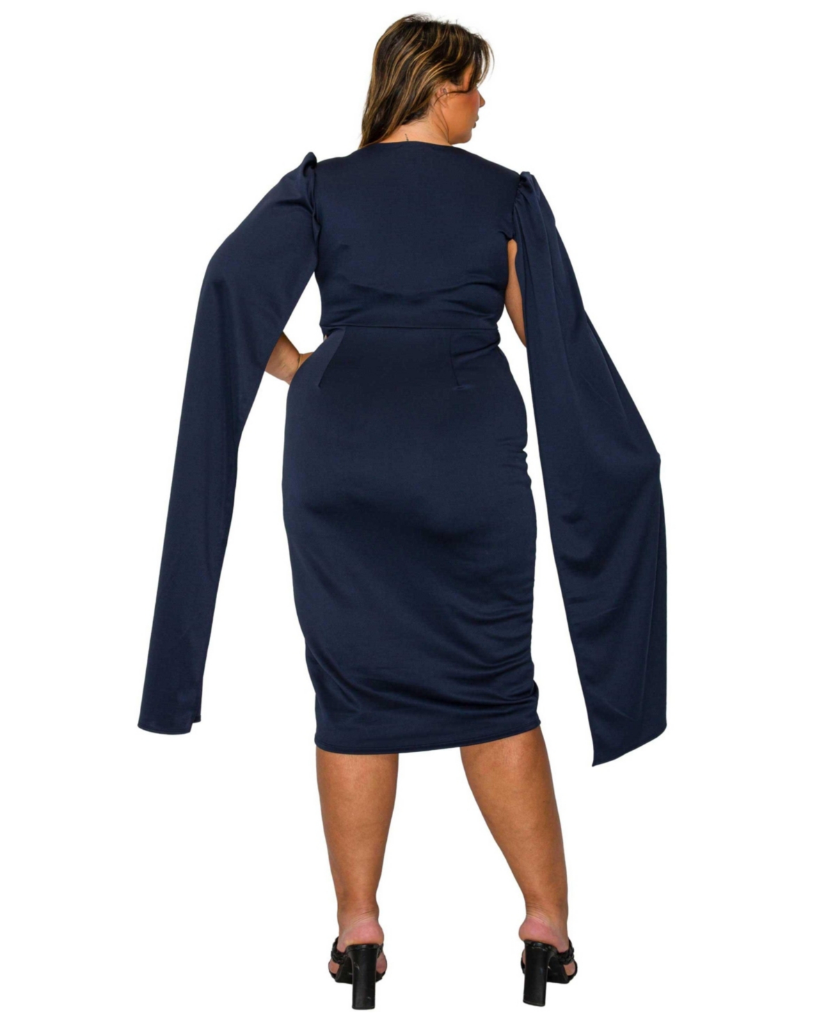 L I V D Plus Naomi Cape Dress