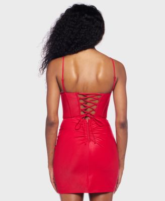 Juniors' Shimmer Sleeveless Dress