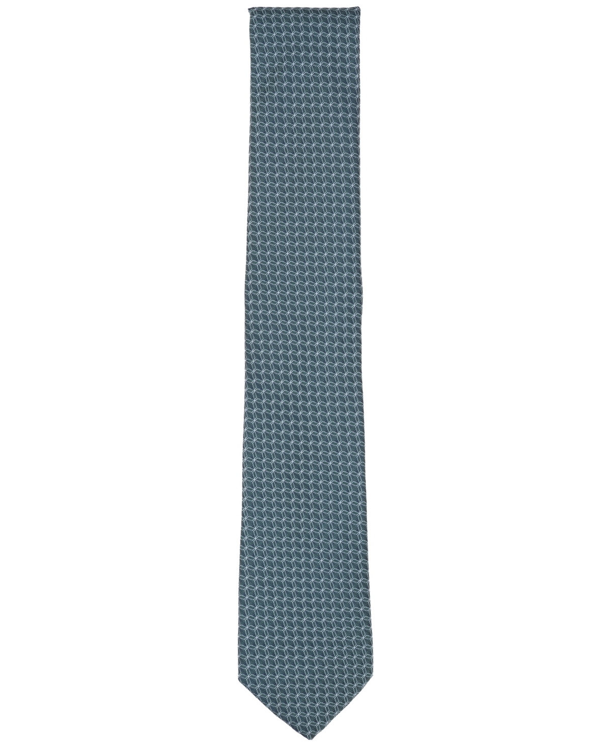 Alfani Men's Moores Geo-pattern Tie, Created For Macy's In Blue