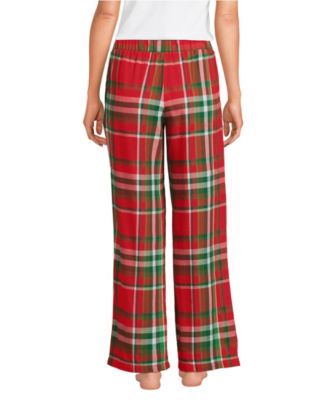 Women's Tall Flannel Wide Leg Sleep Pants
