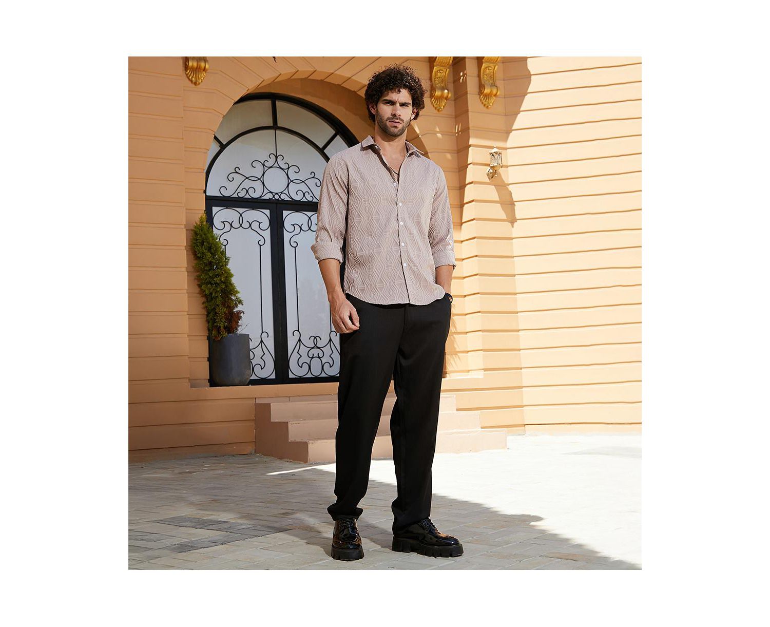 Men's Dusty Pink Illuminator-Tactile Shirt
