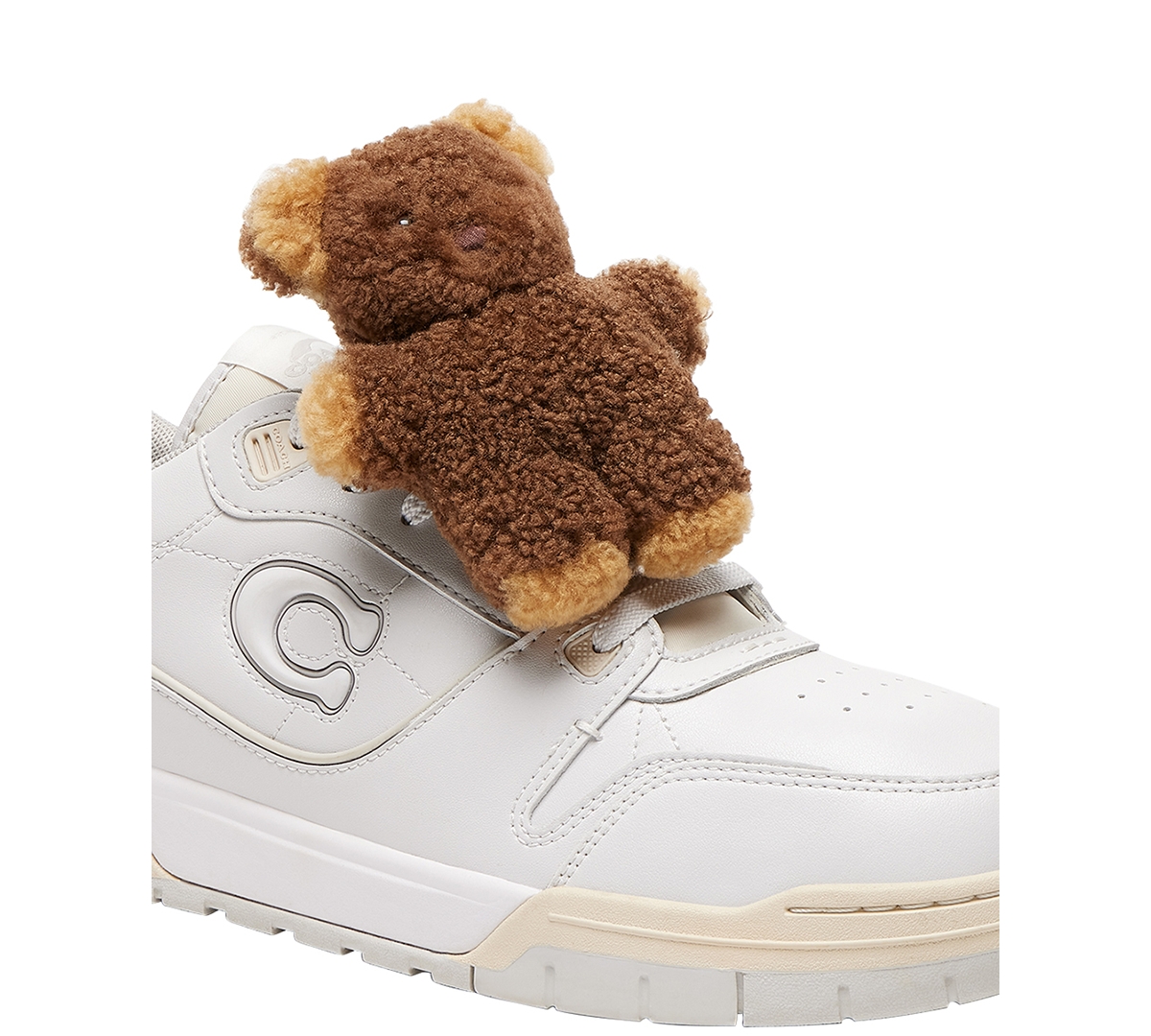 Coach Women's Teddy Bear Shearling Shoe Charm