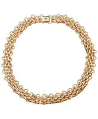 DKNY - Gold-Tone Thick Chain Collar Necklace