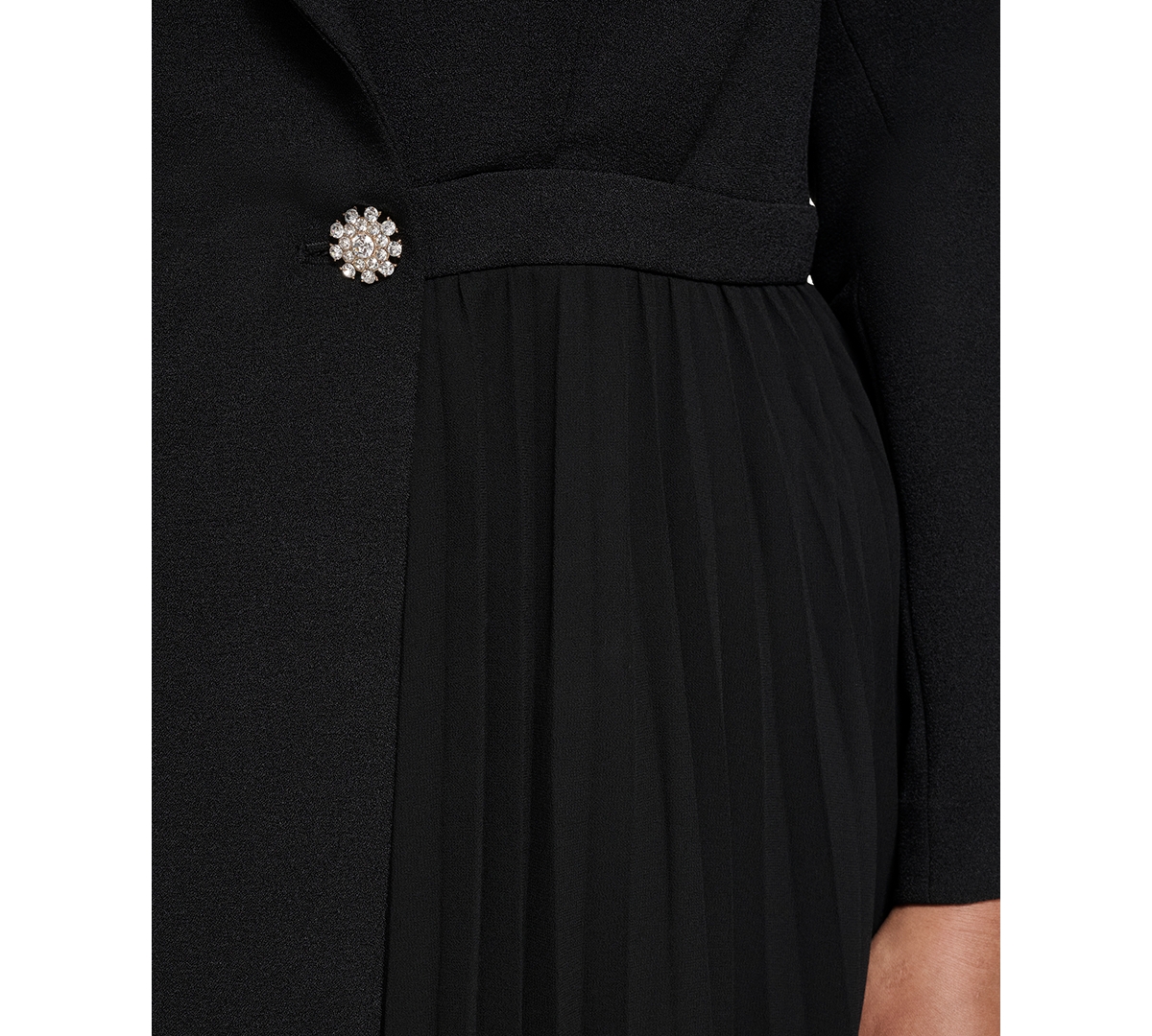 Vince Camuto Plus Size Fit And Flare Blazer Dress In Black