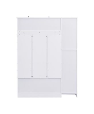 Modern Hall Tree with Shoe Storage, Bench, Hooks & Shelf