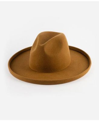 Maude Wide Brim Felt Fedora Hat - Chic and Stylish Design