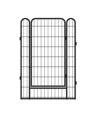 39.37 in. H Dog Fence Pet Exercise Pen for Outdoor Indoor and 8 Panels Heavy Duty Metal Playpen with door