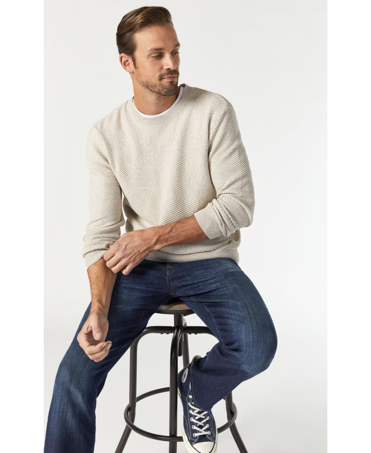 Men's Mavi Myles Straight Leg In Dark Williamsburg