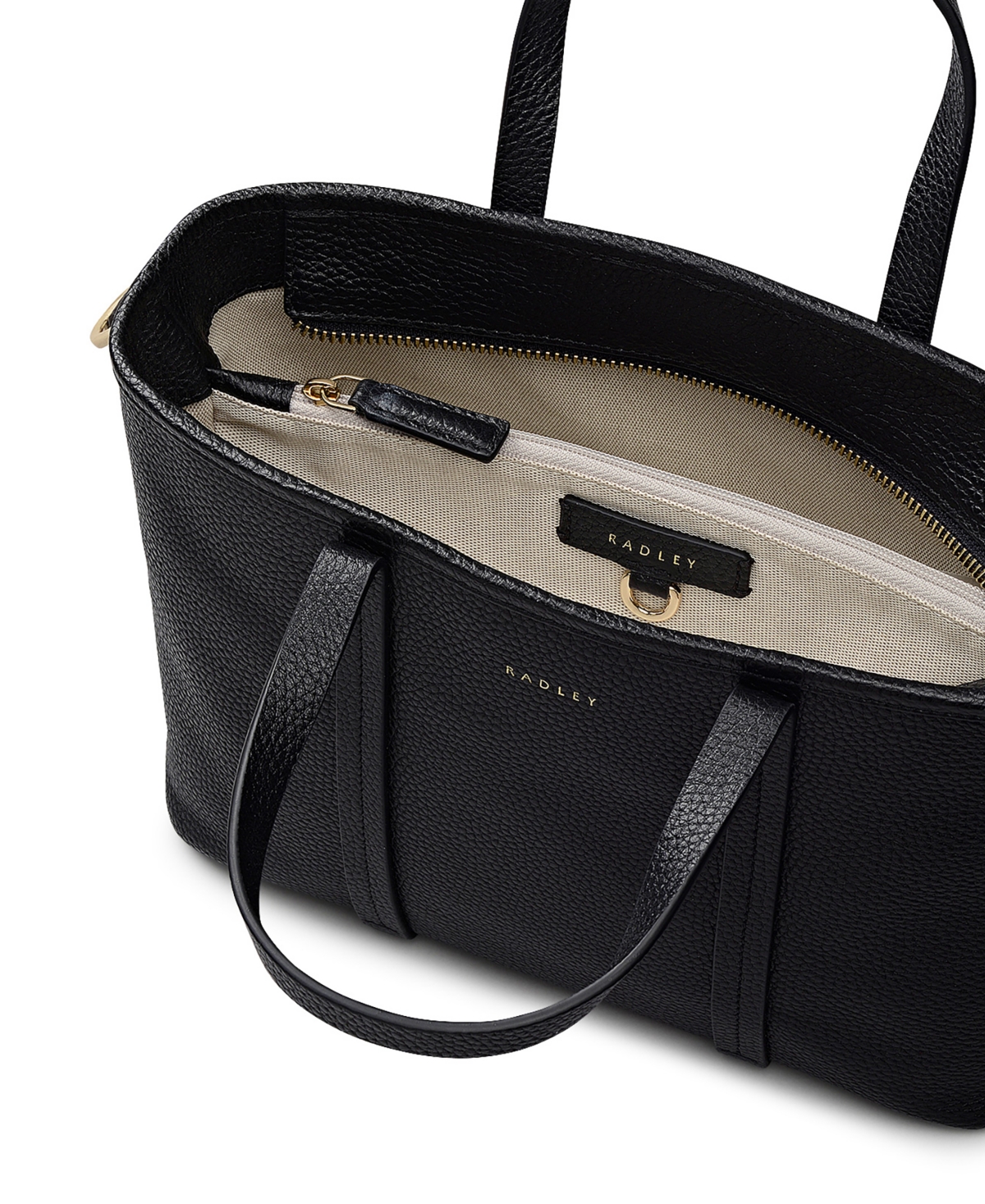 Radley London Templeton Place Zip Top Grab Satchel Bag In Black