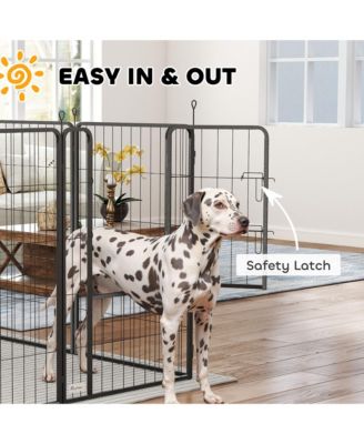 39 Inch 8 Panel Heavy Duty Dog Playpen with Door,