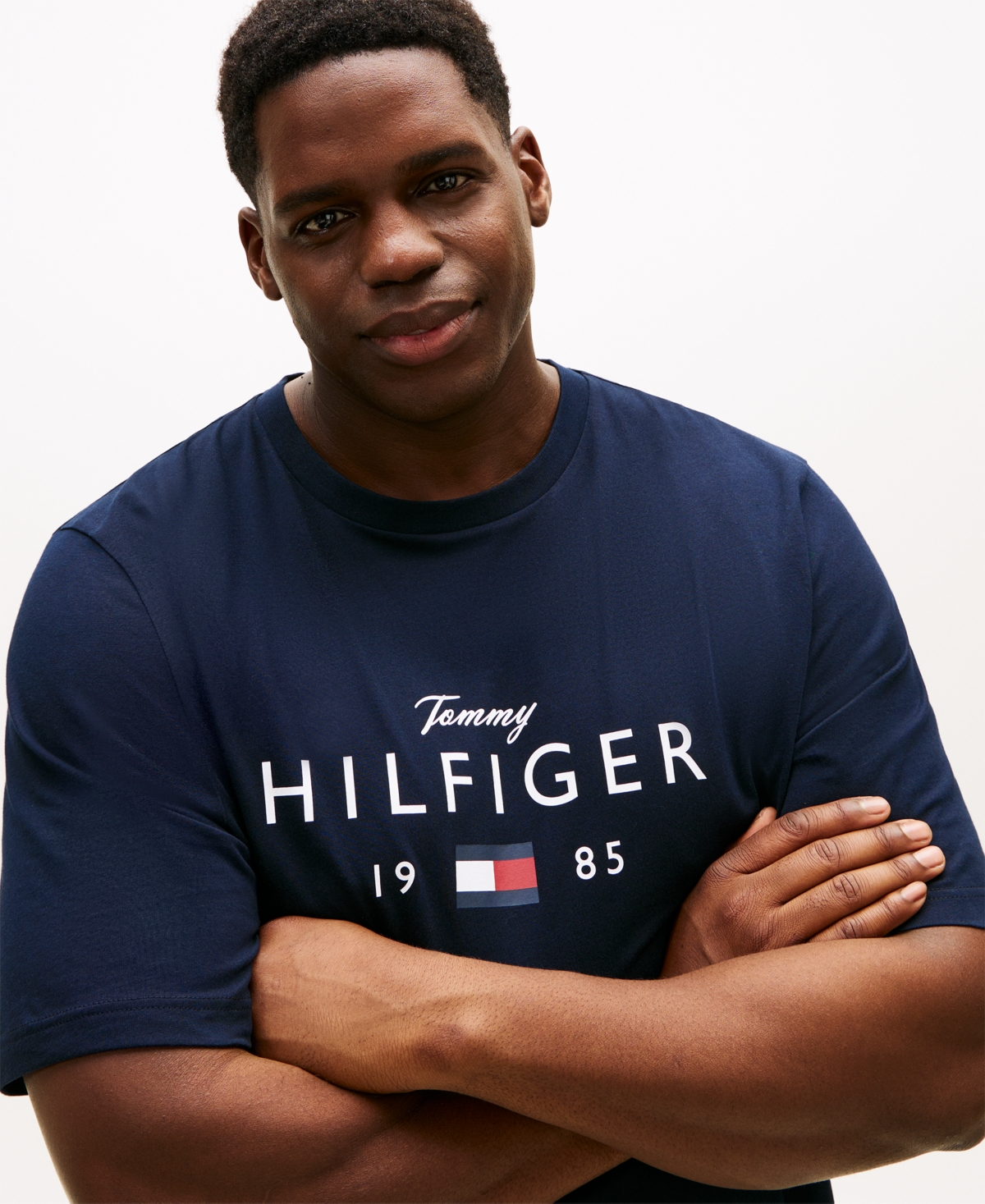 Tommy Hilfiger Men's Big & Tall Classic-fit T-shirt In Blue