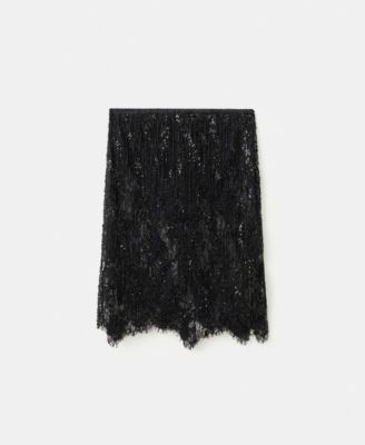 Women's Beaded Lace Skirt