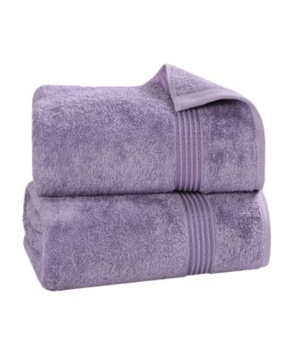 Superior Egyptian Cotton Bath Towel, Set of 2 - Royal Purple, 2 Piece Bath Towel Set
