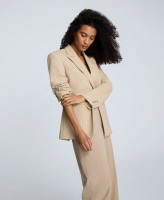 Women's Luxe Twill Slim One-Button Jacket