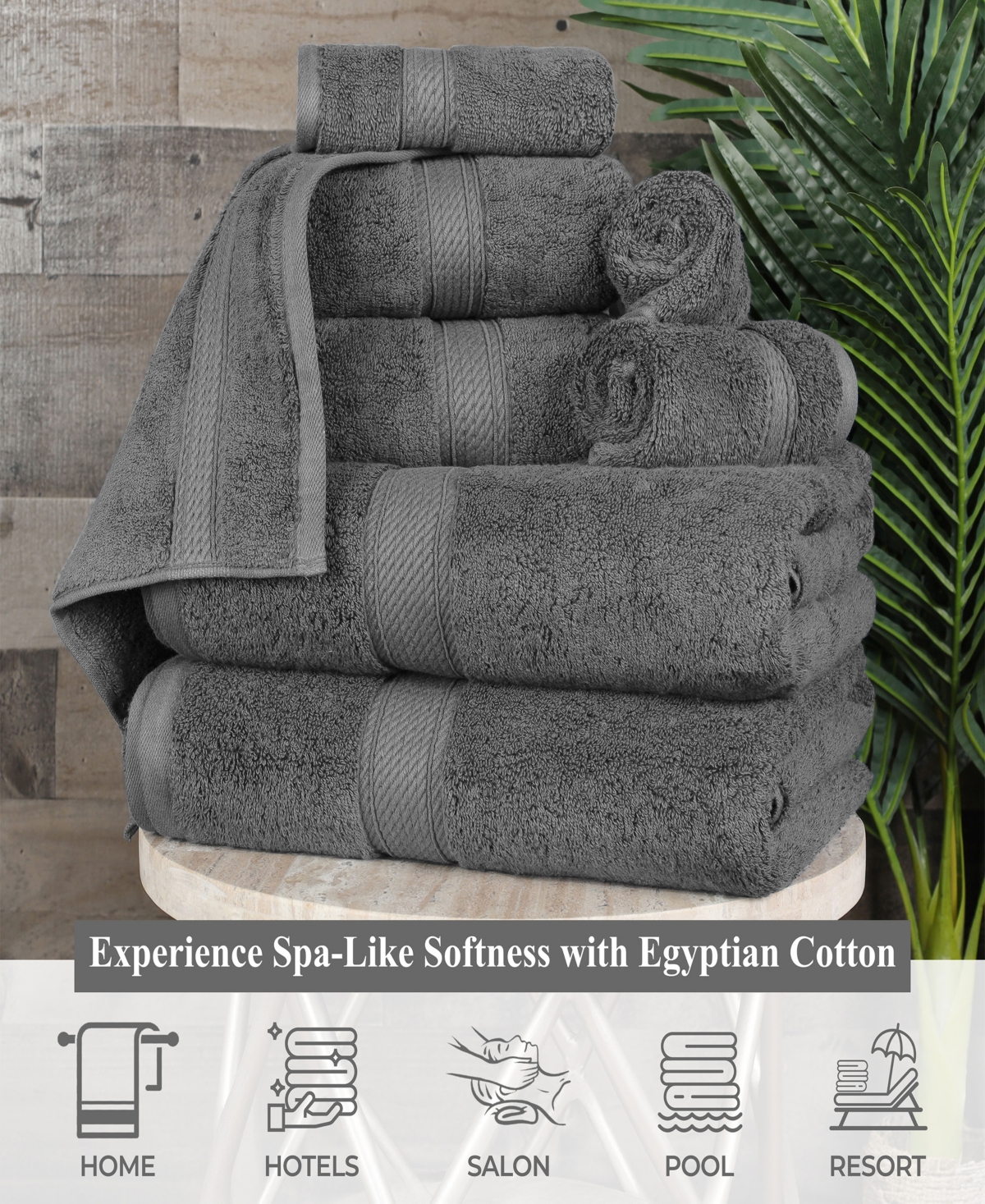Superior Egyptian Cotton Bath Towel, Set of 4