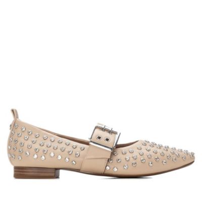 Women's Mary Jane Studded Ballet Flats By XTI