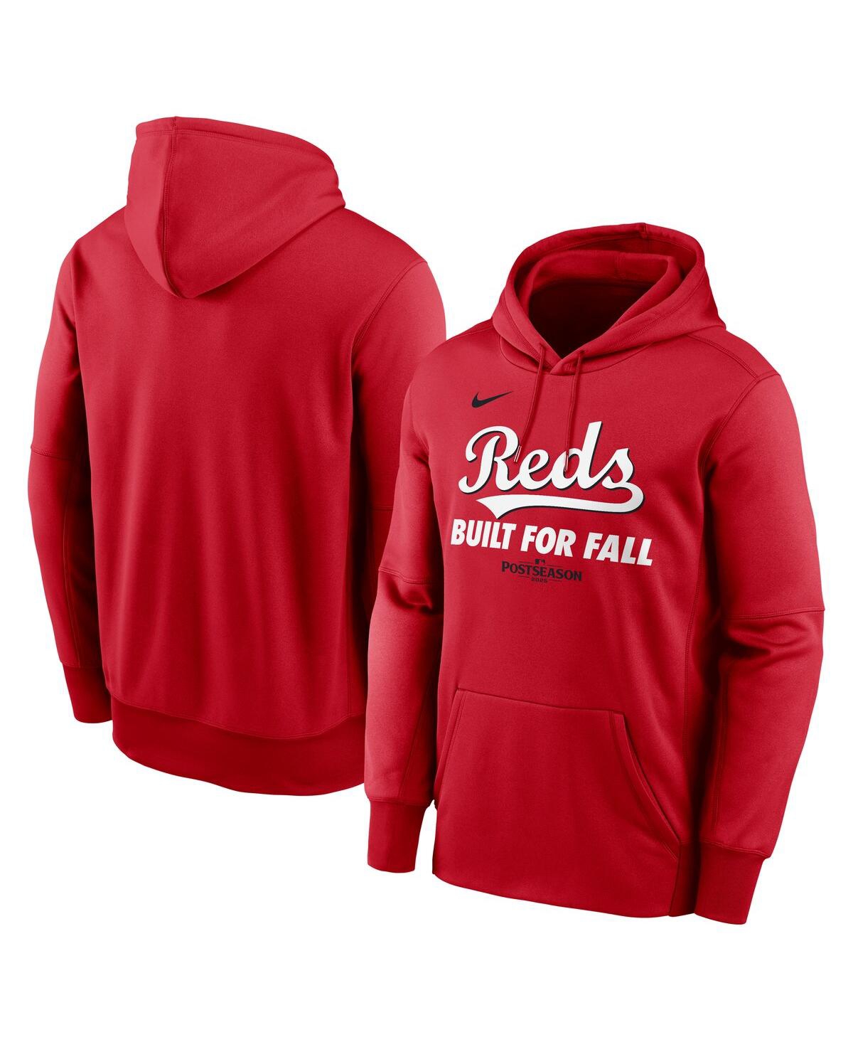 Nike Men's Red Cincinnati Reds 2025 Mlb Postseason Authentic Collection Therma Fleece Hoodie