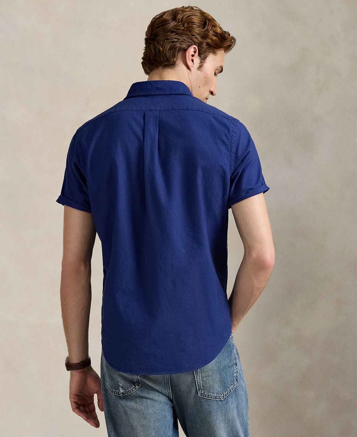 Polo Ralph Lauren Men's Classic Fit Garment-dyed Oxford Shirt In Blue