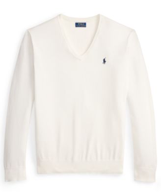Men's Cotton V-Neck Sweater