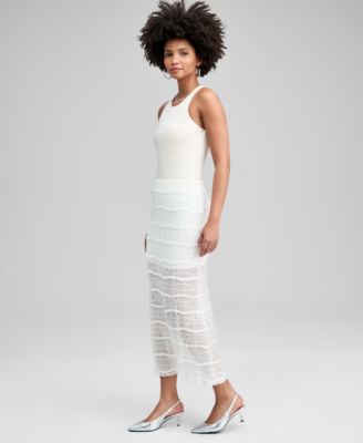 Women's Textured Maxi Skirt, Macy's Exclusive