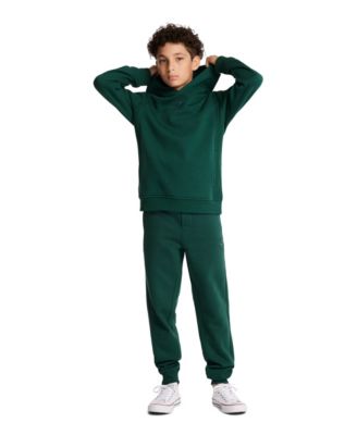 Big Boys Soft Essential Logo Embroidered Fleece Hoodie