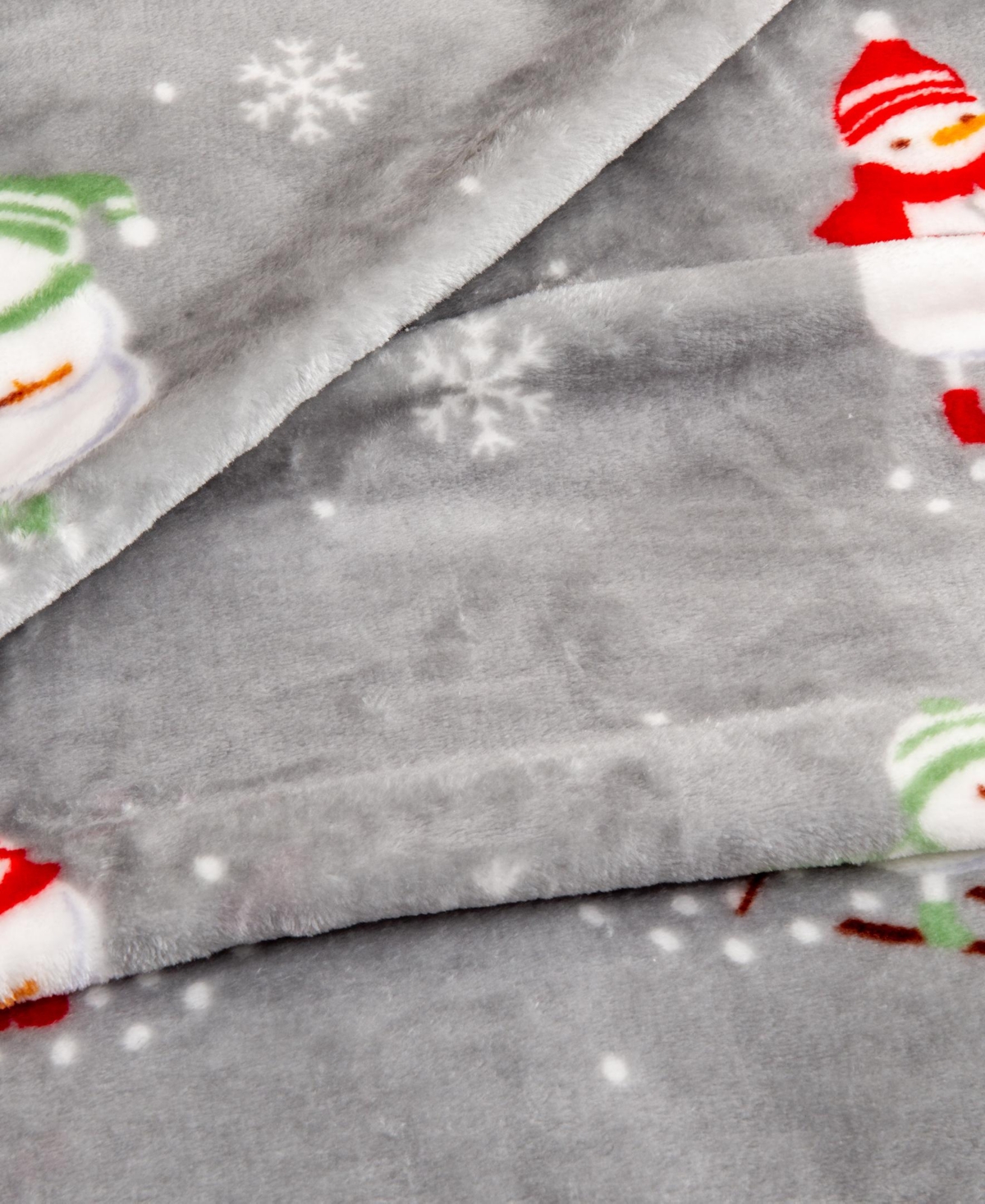 Linery & Co. Velvet Plush Cozy Christmas Throw Blanket