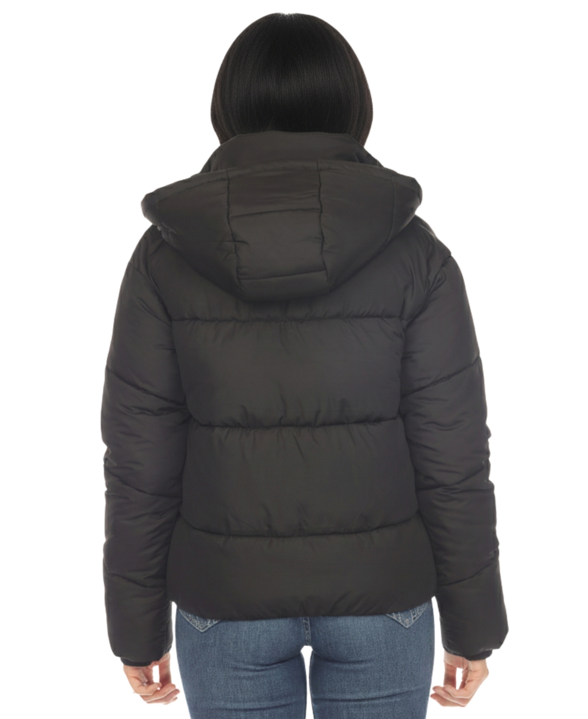 White Mark Women's Quilted Puffer Full Front Zipper Jacket