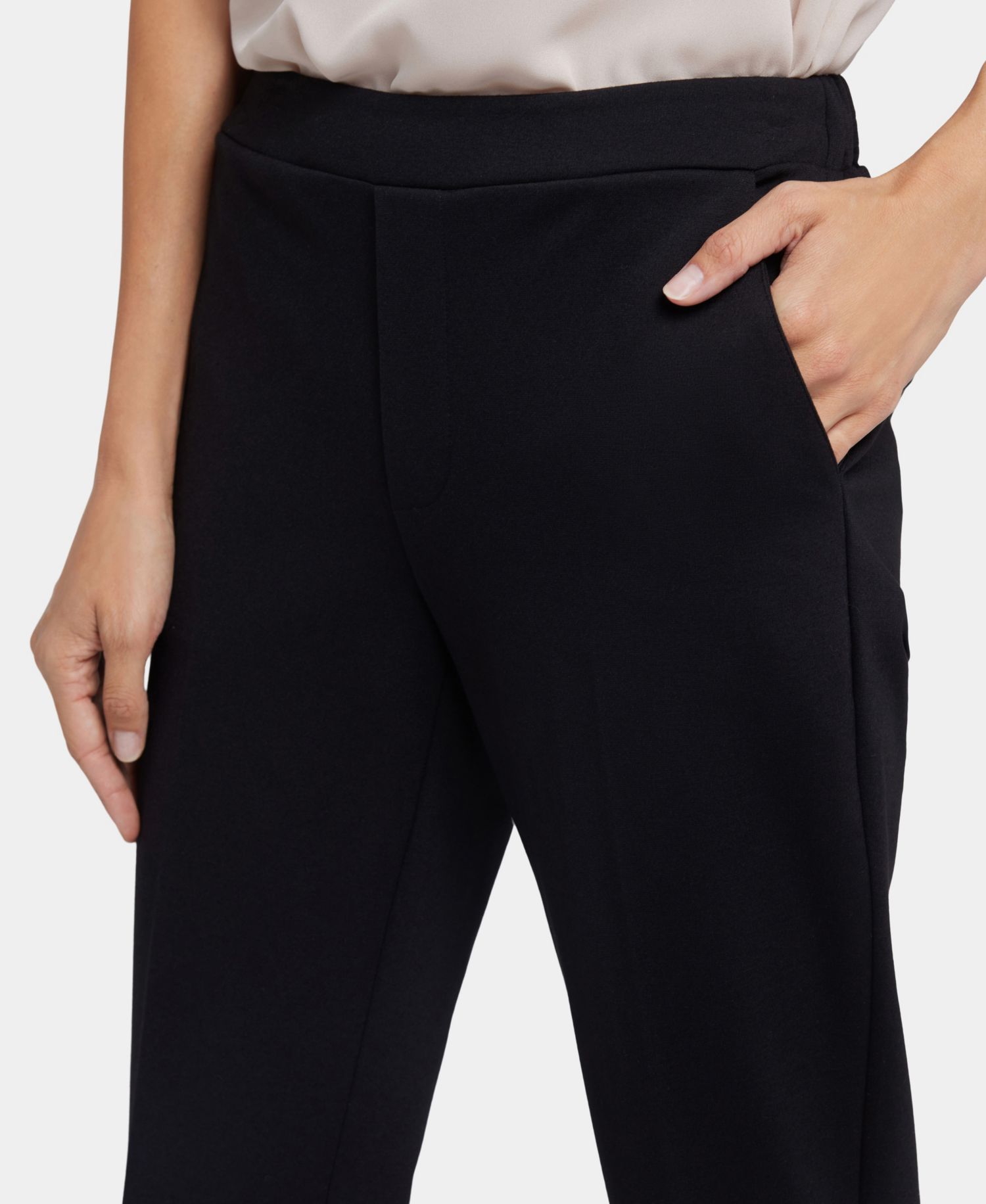 Petite Cassidy Ankle Pull-On Trouser Pants