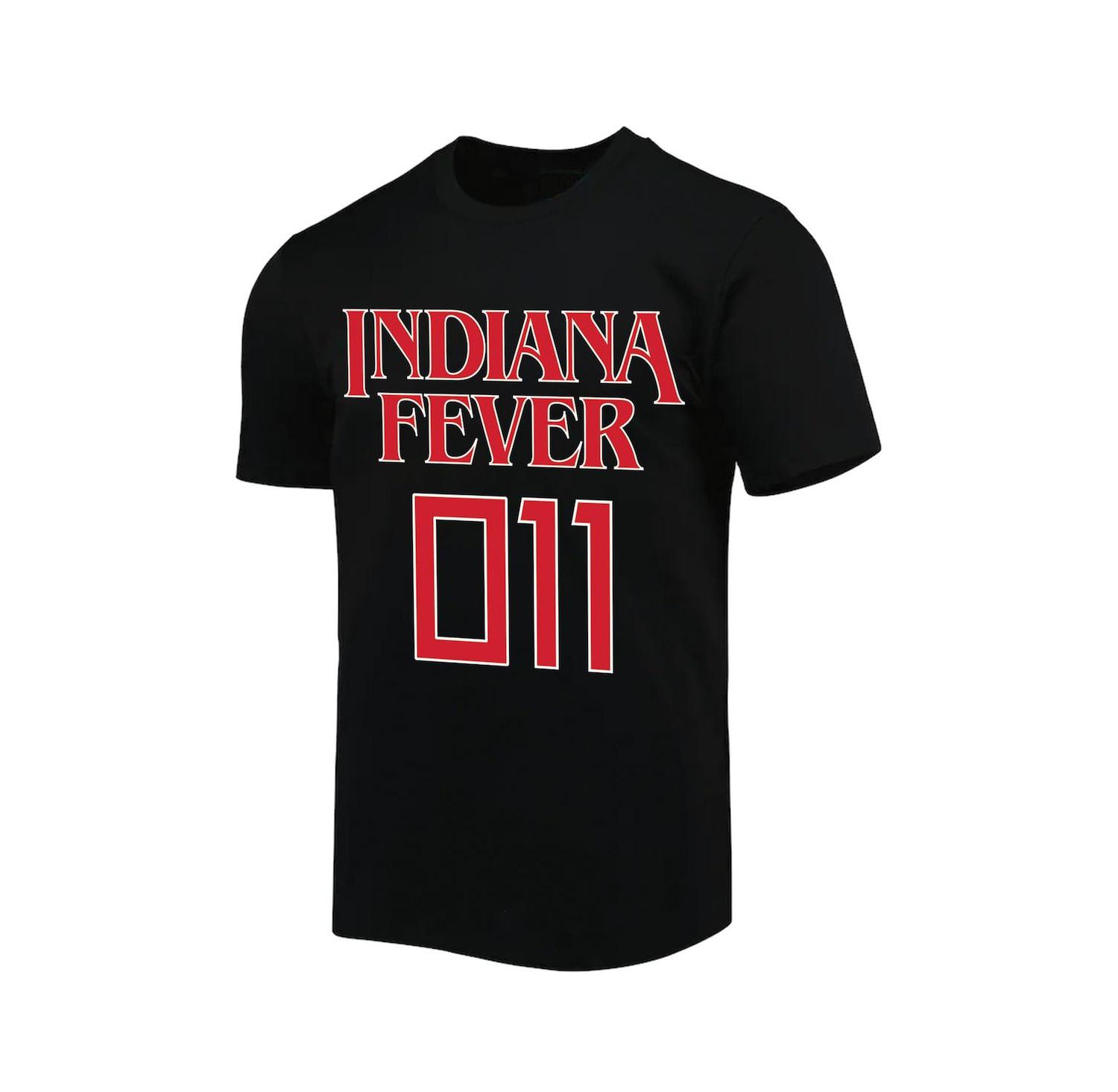 Men's and Women's Black Indiana Fever Stranger Things Premium Relaxed T-Shirt