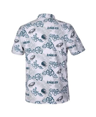 Men's White Philadelphia Eagles Pua Performance Game Day Polo Shirt