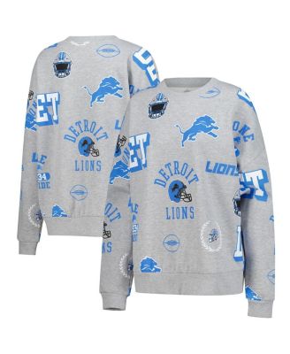Gameday Couture - Women's Heather Gray Detroit Lions Always On Repeat Fleece Sweatshirt